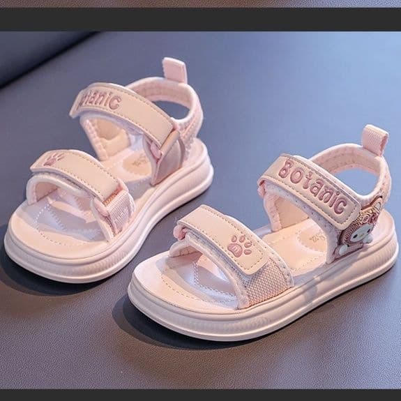 Children's Sandals Girls Princess Shoes 2025 New Summer Fashion Soft Sole Beach Shoes Baby Sandals Non-Slip
