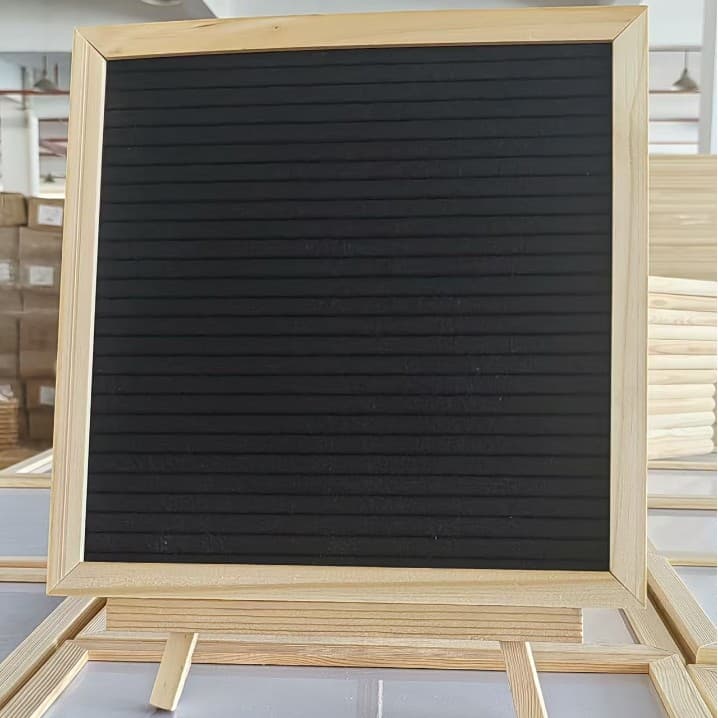 Felt Message Board Decorative Tabletop Felt Board Nordic Cross-Border Pine Wood Frame Message Display