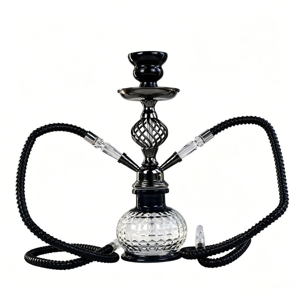 Cross-border supply factory direct Arab hookah 2-hose retro Arabian style SHISHA large capacity glass