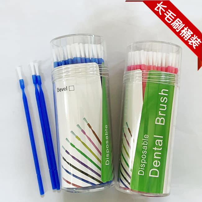 Export Dental Long Brush Small Brush Plastic Brush Bendable Long Brush