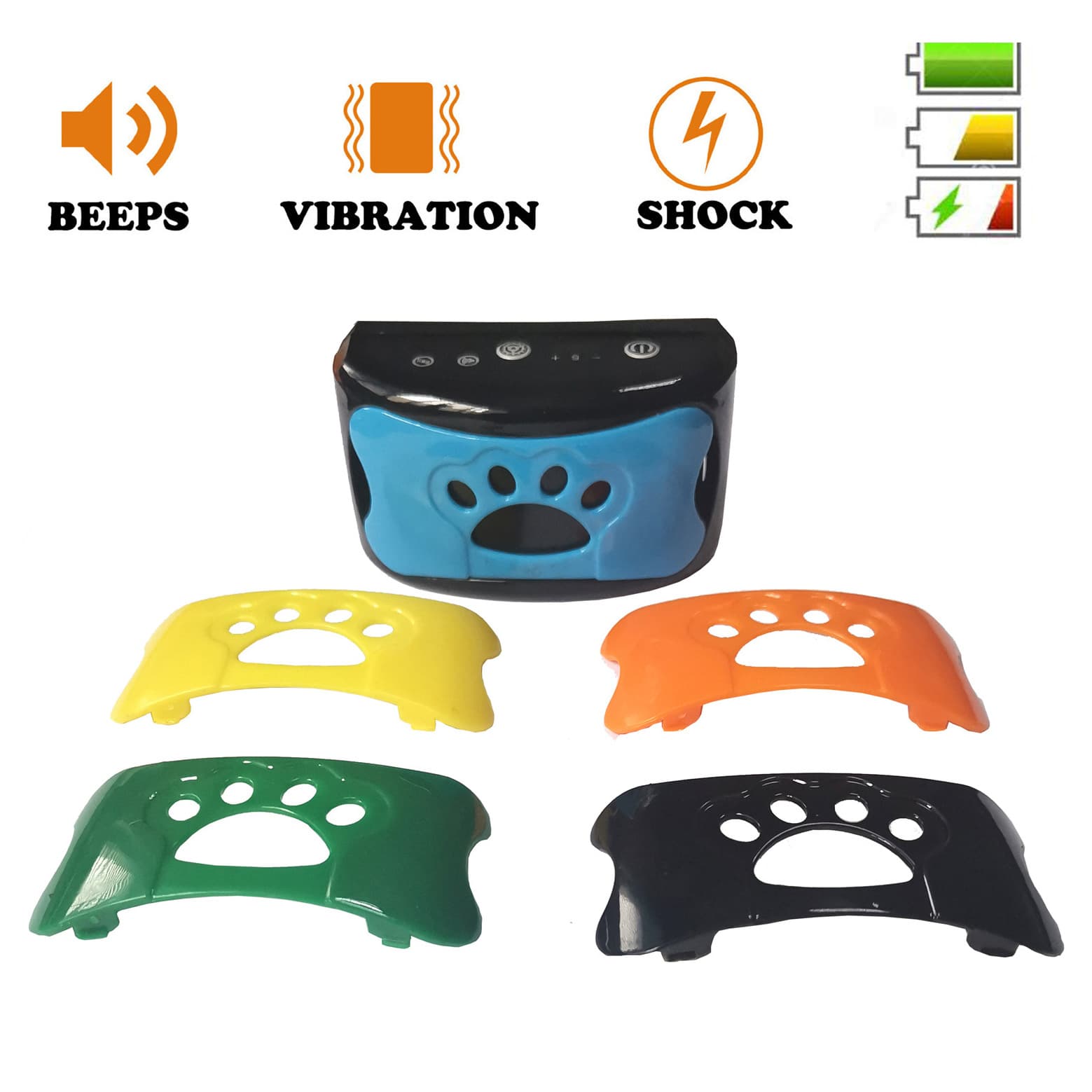 Smart Recognition Automatic Bark Inhibitor Dog Trainer Electric Shock Vibration Anti-Barking Rechargeable Waterproof