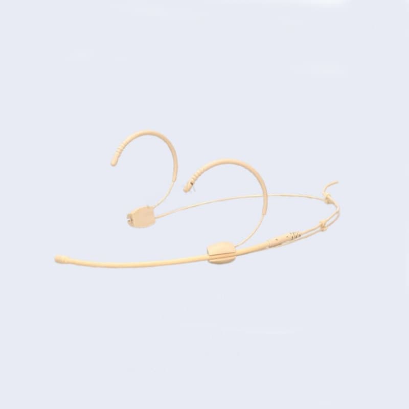 Live Streaming Headset Wireless Microphone Skin Tone Small Headset Mic Ear Hook Microphone for Conference Speech