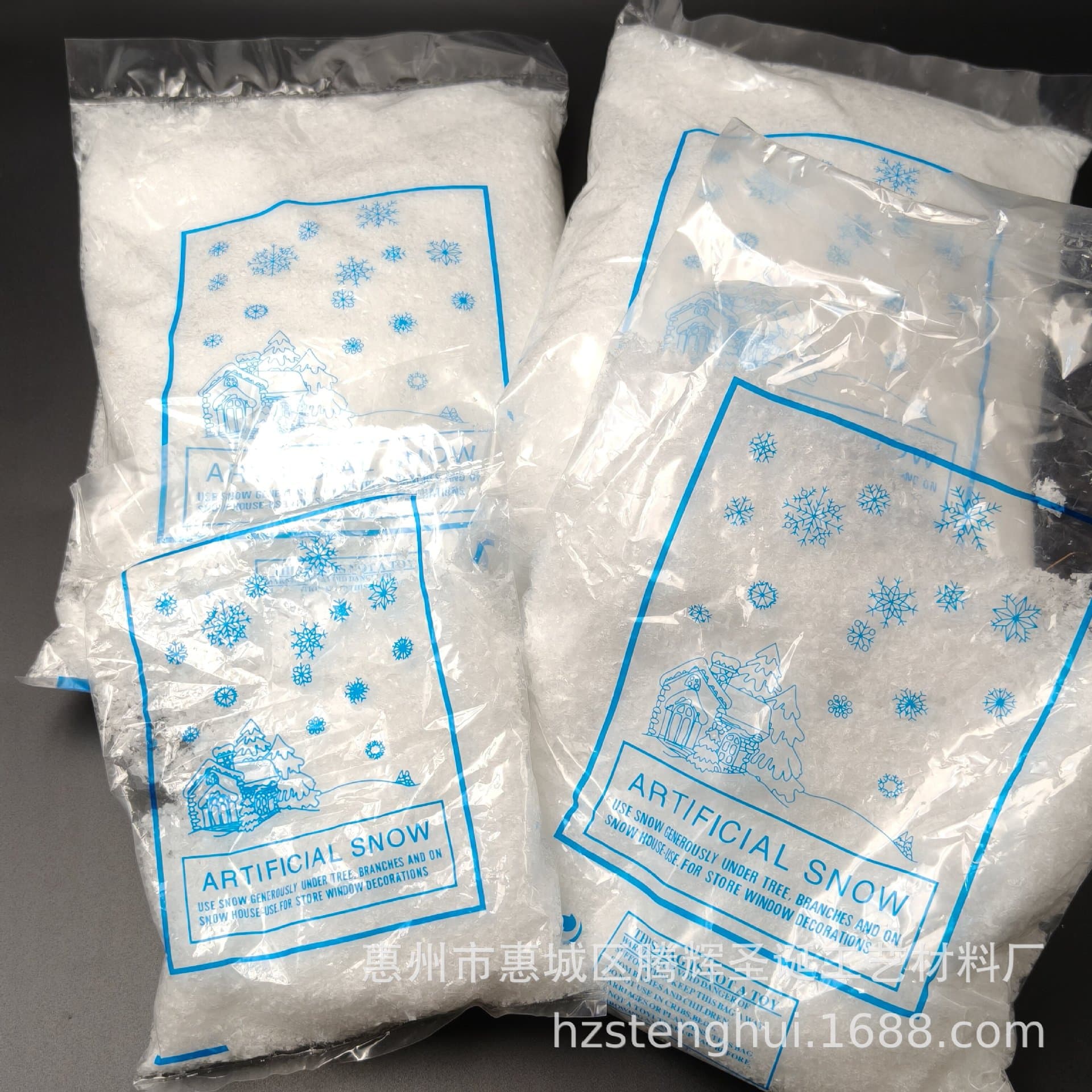 Christmas crafts, artificial snowflake decorations, artificial snow powder, fake snow (50g/100g)