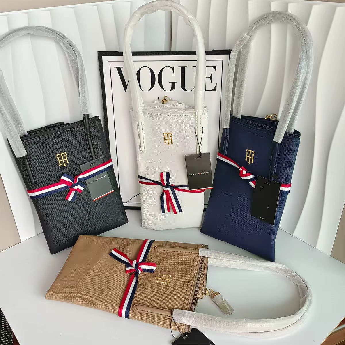 Crossbody Vertical French Tommy Tote Bag, Waterproof Women's Bag, Large Shoulder Bag, Handbag, Tommy Bag