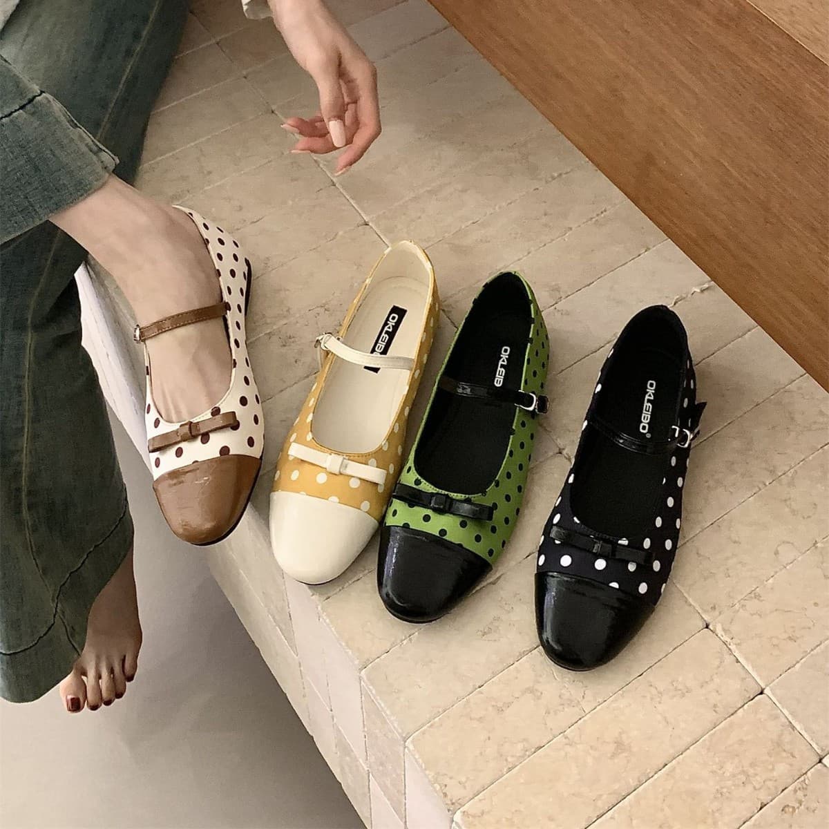 2026 Spring New Style French Temperament Matching Skirt Mary Jane Shoes Women's Casual Versatile Evening Shoes High-end