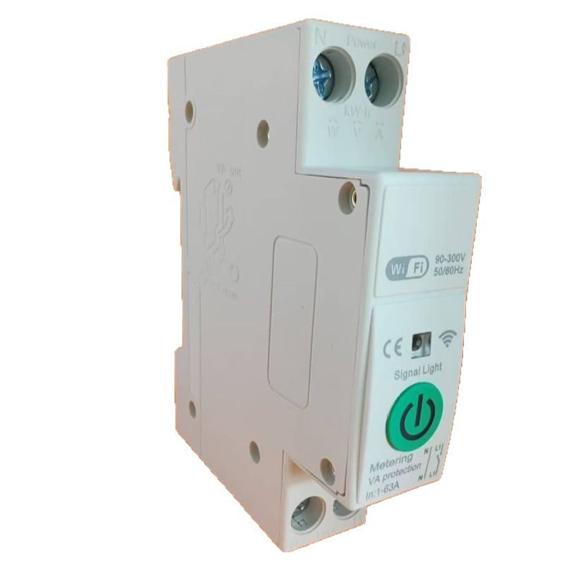 [Cross-border] Tuya WiFi Zigbee 63A Smart Circuit Breaker with Metering, Timing, Overvoltage Protection