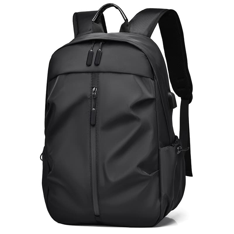 Cross-border casual backpack for men, Korean style, trendy college student schoolbag, fashionable, simple, lightweight computer bag