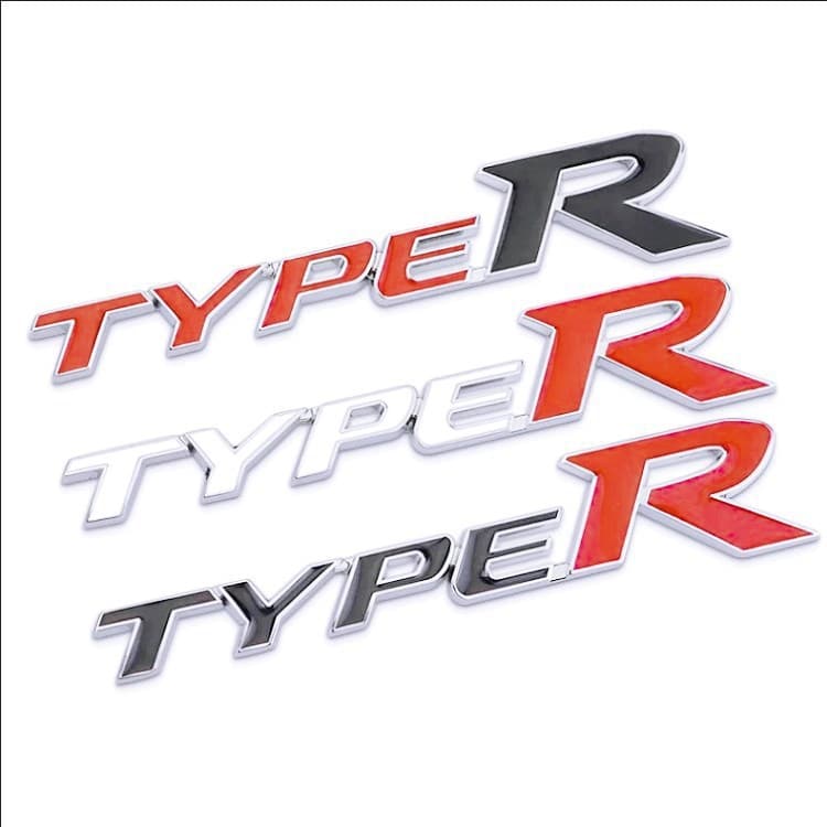 Factory direct sales TYPER car sticker Taipu modified sports car logo scratched metal car sticker suitable for Honda modification