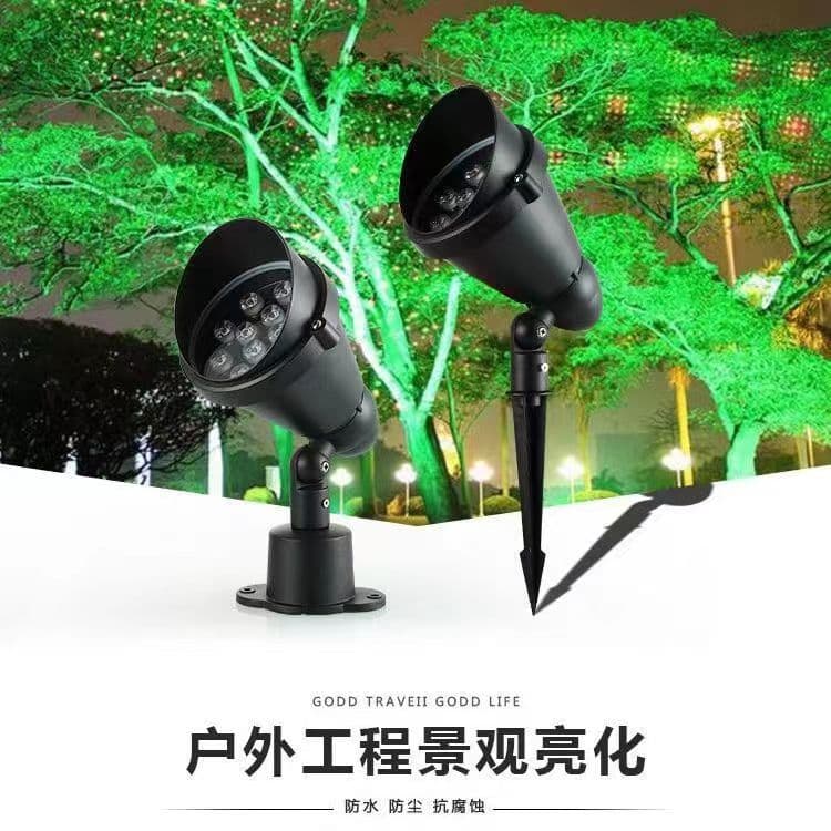 Landscape In-Ground LED Spot Light, Tree Uplight, Floodlight for Community Lawns, Outdoor Waterproof Light, IP67 Protection