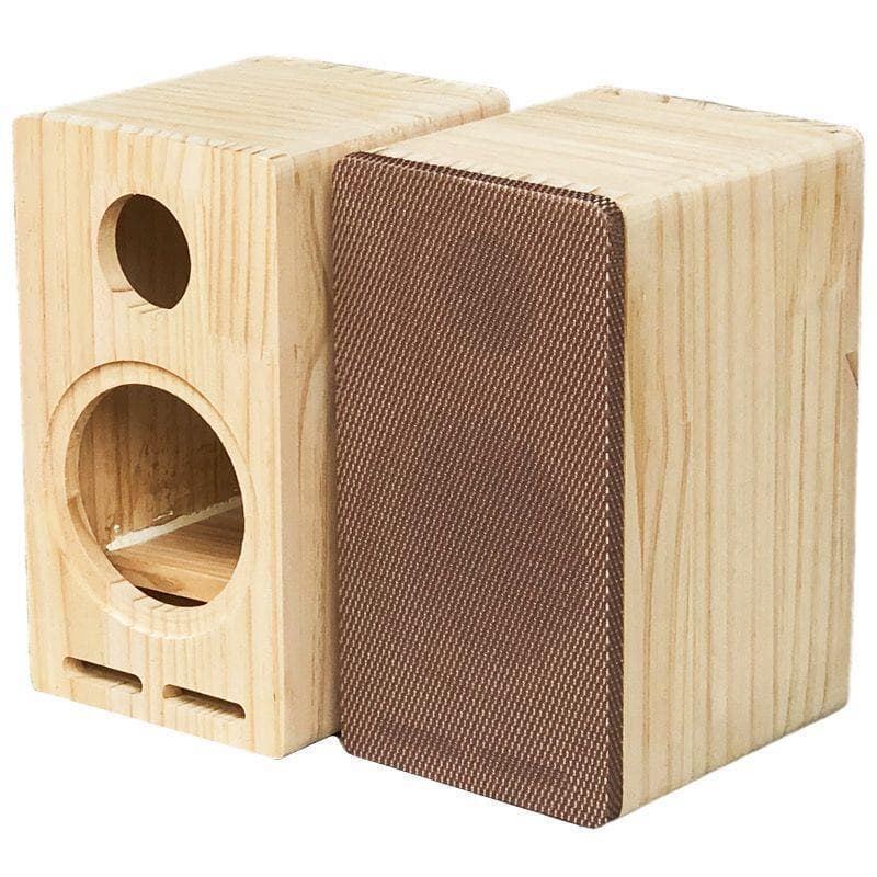 Maze Empty Solid Wood Speaker Cabinet Wooden Box Two-Way Bookshelf Enclosure 5 Wood 8-Inch Speaker 4-Inch