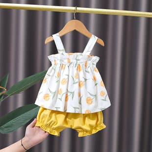 Baby Summer Set, Thin Style for Girls, Separate Toddler Short Sleeve, Summer Dress, Shorts, Clothes for Girls Going Out
