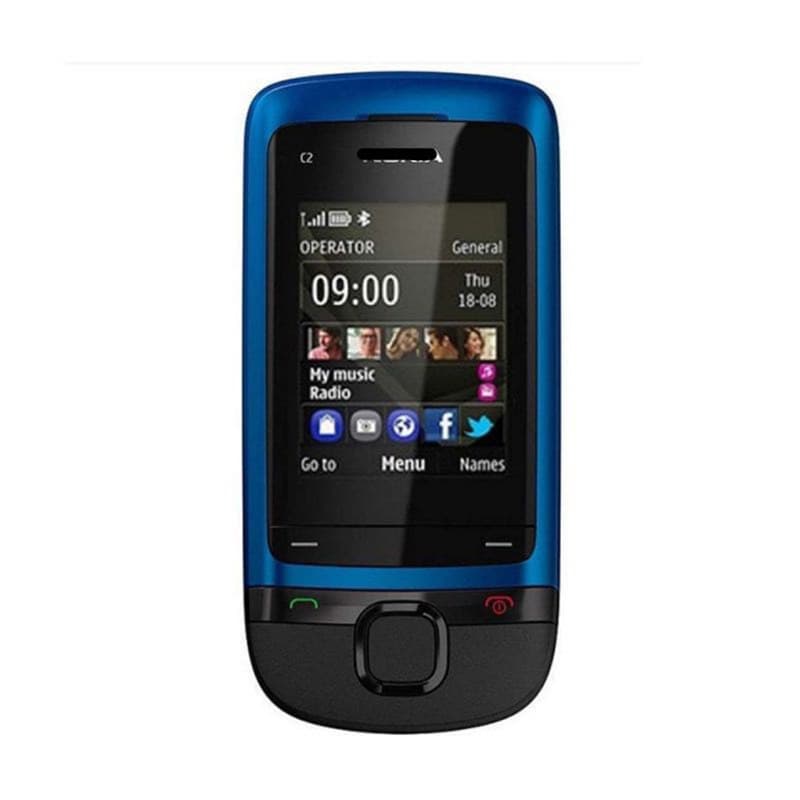 Suitable for Cross-border Trade C2-05 Mobile Phone, Quad-band GSM, Non-Smart Slider, Bluetooth, Mobile Music Function