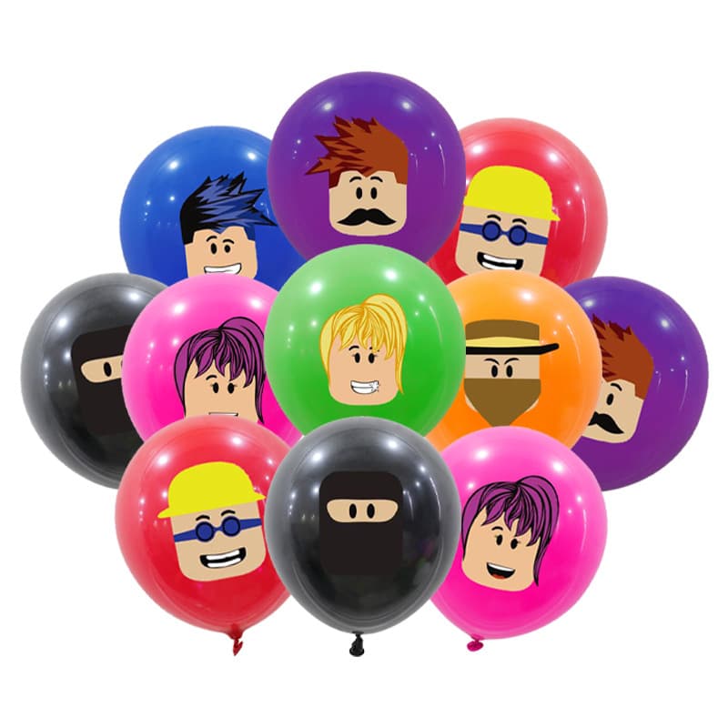 Roblox Game Theme Balloons Cross-border Virtual World Roblox Latex Balloon Set