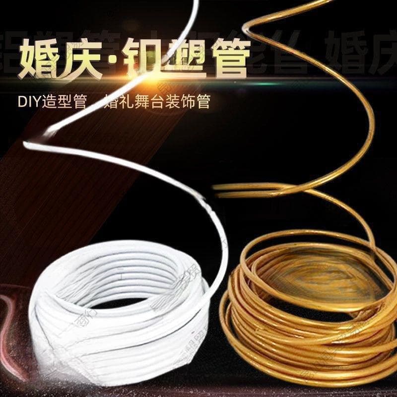 Balloon Floral Ring Wreath Shaping Aluminum-Plastic Pipe, Wedding Celebration Birthday Scene Decoration Prop Hose