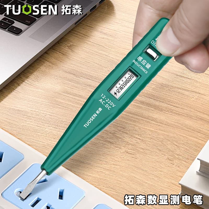 Tousen 0401 Electronic Induction Digital Display Electrical Tester Pen No Battery Driven Home Use Electrician Testing Pen