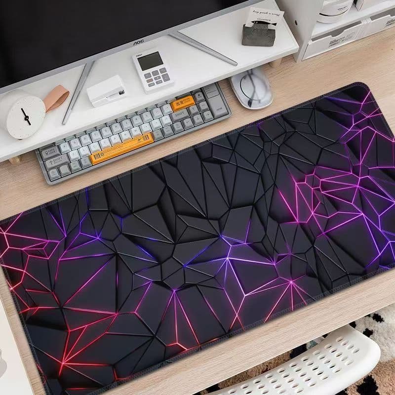 Tech Geometric Gaming Mouse Pad for Men Office Game Desk Mat Student Computer Keyboard Pad Cross-Border Wholesale
