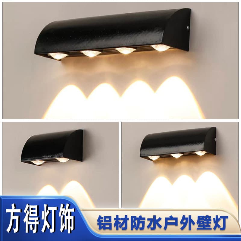 LED Outdoor Wall Light Waterproof Wall Washer Spotlight Outdoor Courtyard Balcony Staircase Corridor Wall Lamp