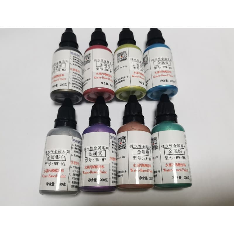 Hongtian M series true water-based metal paint water-based model paint military model MSE gashapon car model painting model paint 20ml