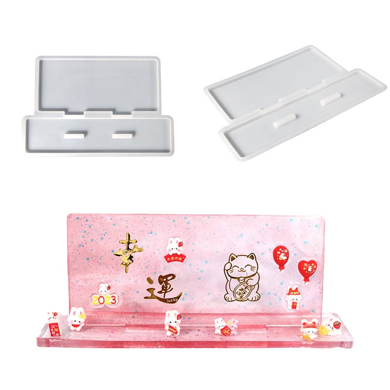 New DIY Hotel Sign Epoxy Resin Mold Mirror Ornament Tabletop Silicone Mold Cross-Border Hot Sale
