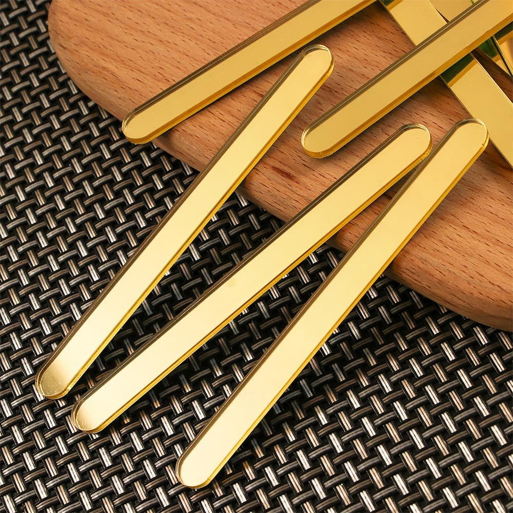 Cross-Border Acrylic Ice Cream Sticks, Popsicle Sticks for Home, Children's DIY Ice Cream Craft Materials