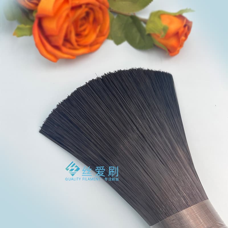 Lefeng high-quality black PET/PBT hollow fiber, lightweight broom bristles, industrial brush bristles, 0.18mm