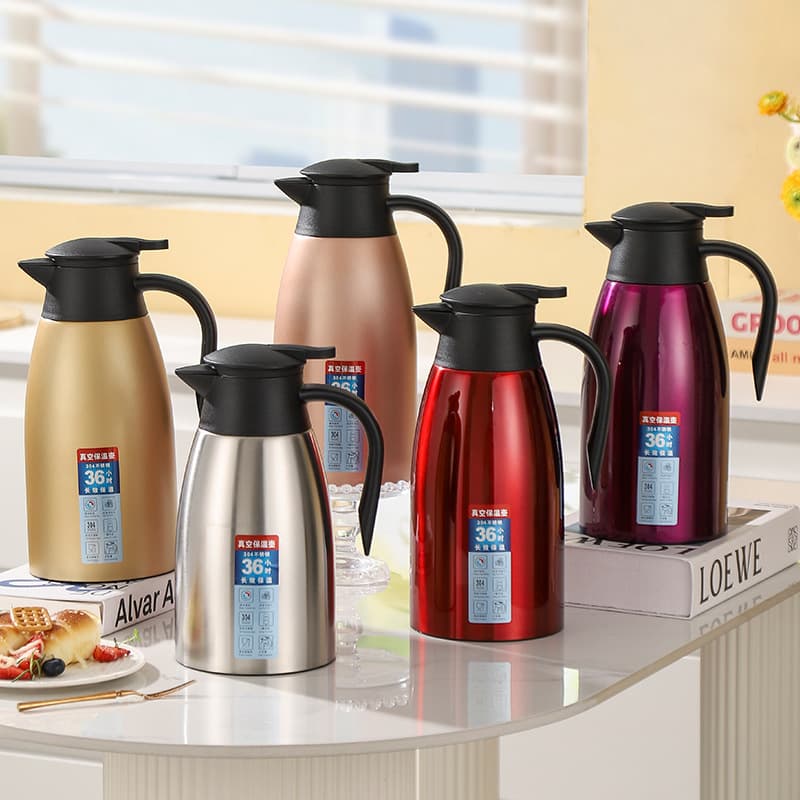 304 Stainless Steel Vacuum Flask for Home, Commercial Use, Large Capacity for Hotels, Restaurants, Tea Houses, Insulated Teapot