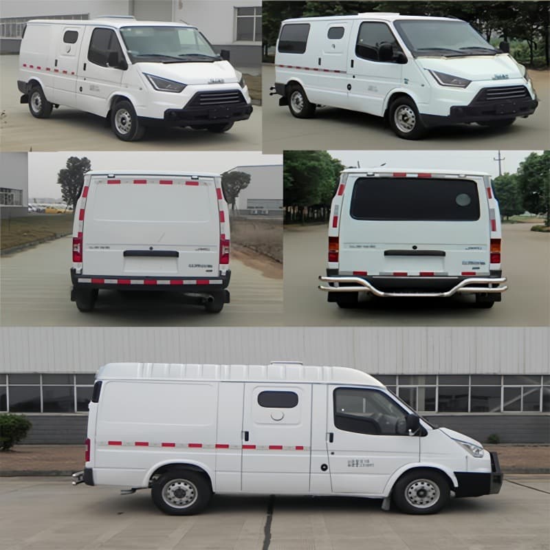 Jiangling Transit cash transport vehicle/Tesun escort vehicle, small bulletproof box armored vehicle, shelter-exclusive vehicle Tesun vehicle