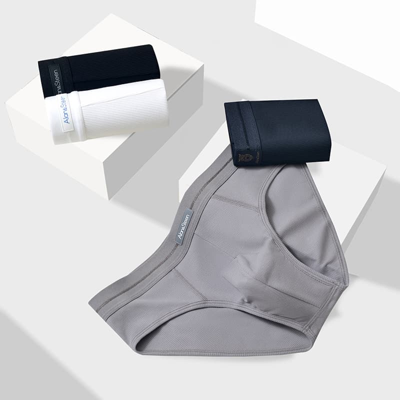 New Style Cotton Men's Briefs, Mid-Waist Antibacterial Gusset, Comfortable and Breathable, Sports Youth Men's Underwear Summer Shorts