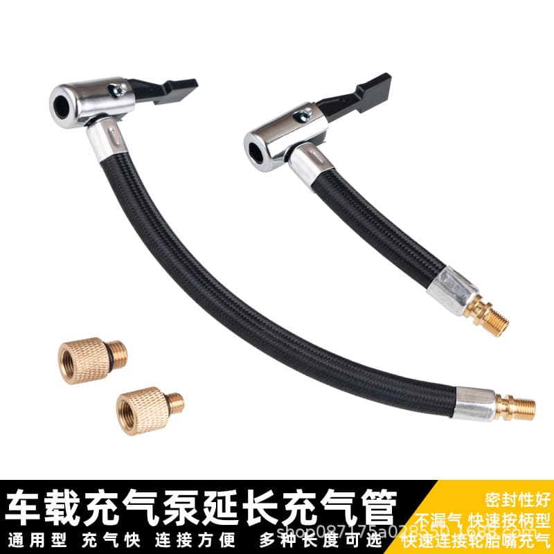 Car Tires Air Compressor Line Tire Pump Replacement Air Pump Connection Extension Tube with Adapter