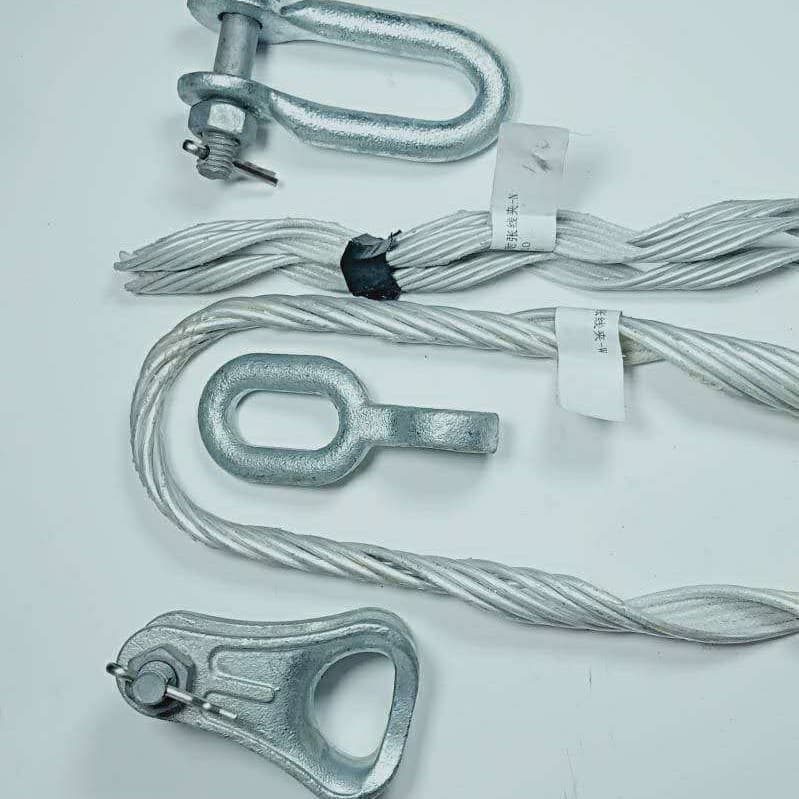 U-type shackles, UL shackles, U-rings U-7 UL-7, hot-dip galvanized power fittings, U-type hooks, power guy wire fittings.