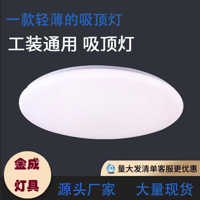 LED Ceiling Light Acrylic All-White Engineering/Household Living Room/Bedroom Manufacturer Wholesale Lamp Corridor Factory 12W/18W