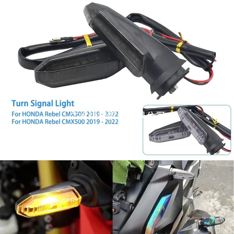 Turn Signal Compatible with Honda Rebel CMX300 CMX500 2017-2022 Models Indicator Light Flashing