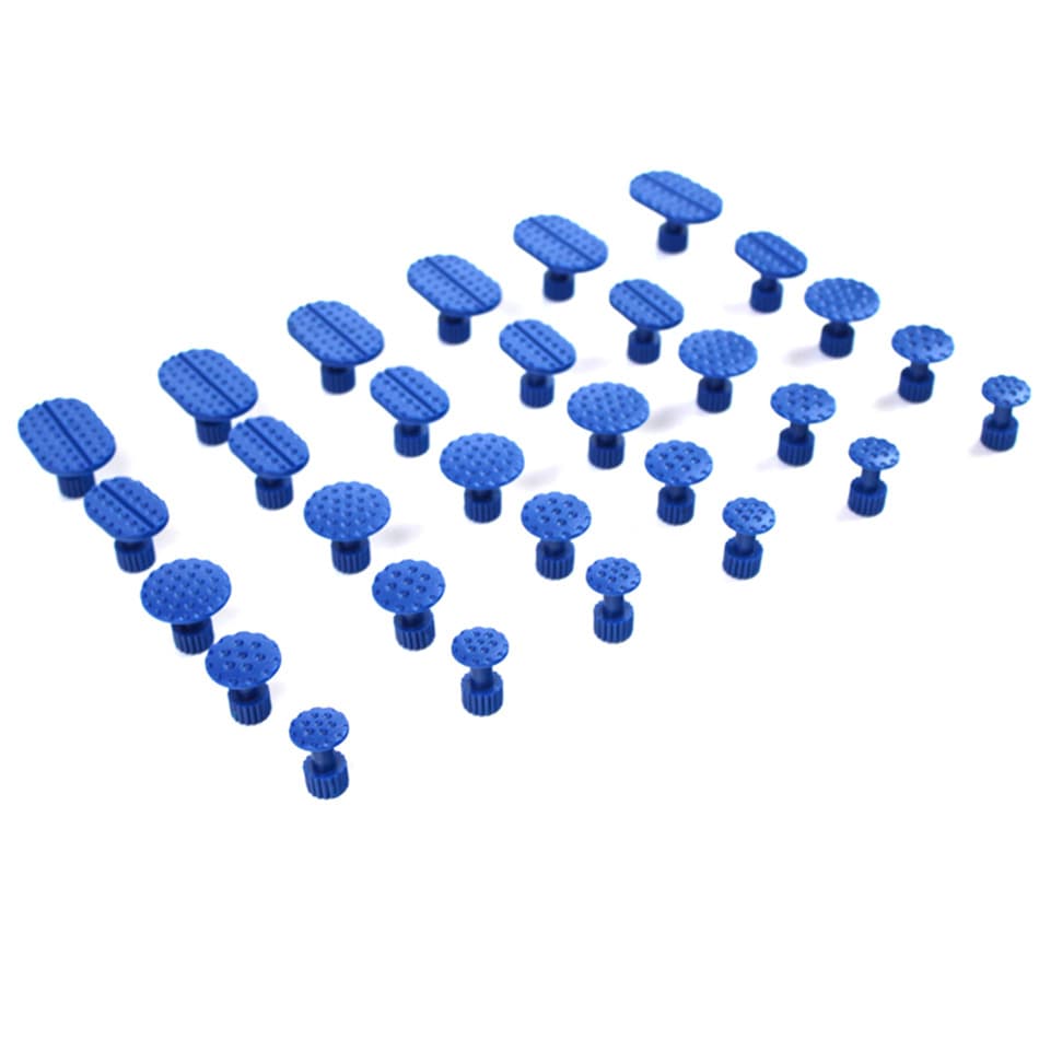 Car Dent Repair Tool Kit Metal Suction Cup Sheet Metal Dent Puller Suction Cup Pulling Pad 30-Piece Set