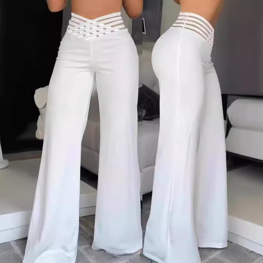 Women's High-Waist Flared Yoga Pants with Bootcut, Quick-Dry, Sculpting, and Lifting Effect for Dance and Casual Wear
