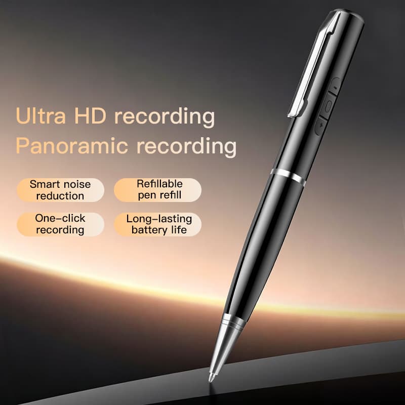 High-Definition Voice Recorder Pen for Business Meetings and Student Lectures, Portable MP3 Player with Noise Reduction and Large Capacity