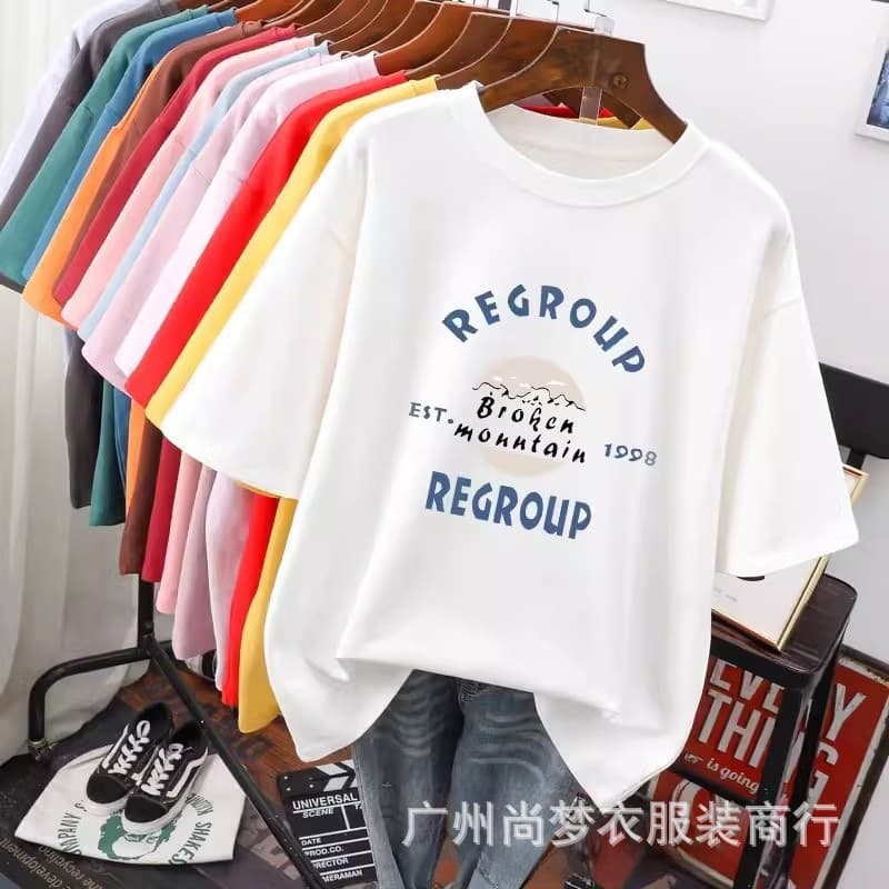 Summer Korean New Women's Short Sleeve Round Neck T-Shirt Inner Layer Top Undershirt Clothing Wholesale Supply