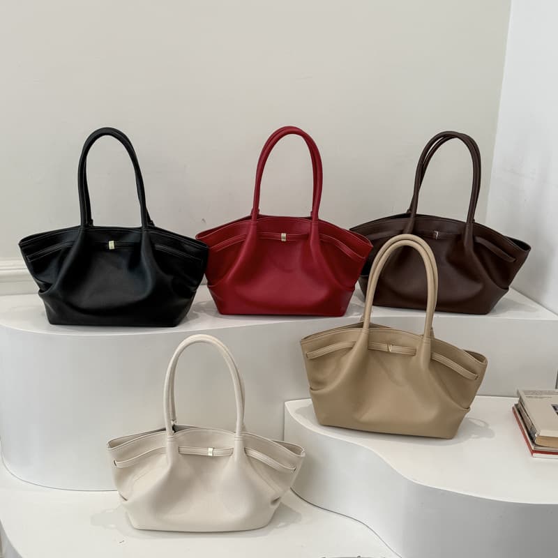 Cross-border Lychee Pattern Handbag Tote Bag for Women 2026 New High-end Underarm Handbag Large Capacity Women's Bag