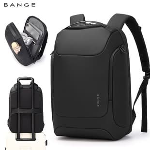 BANGE New Men's Business Commuter Backpack 16-inch Laptop Bag Waterproof Large Capacity Backpack Factory Wholesale