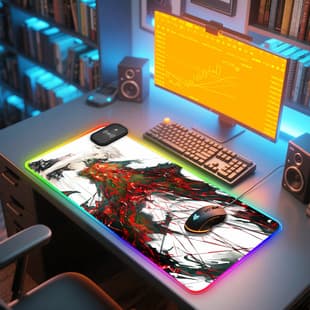 Kaneki Ken Mouse Pad Tokyo Mouse Pad Cool Internet Cafe Extra Large Stitched Edge Mouse Pad Office Use Rubber