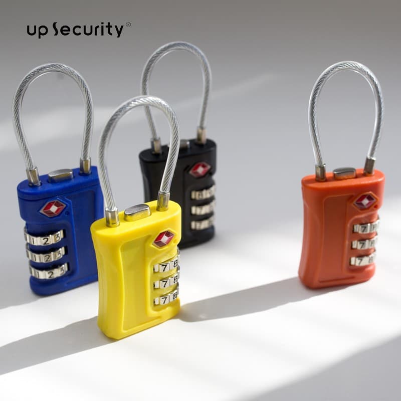 TSA Customs Lock with ABS Lightweight Body, Luggage Cabinet Combination Padlock, Model 03ST
