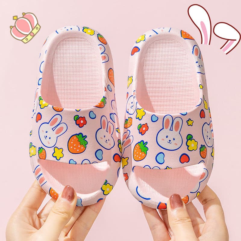 Children's Slippers Summer Cute Little Princess Girl Indoor Home Anti-Slip Kids Parent-Child Casual Sandals