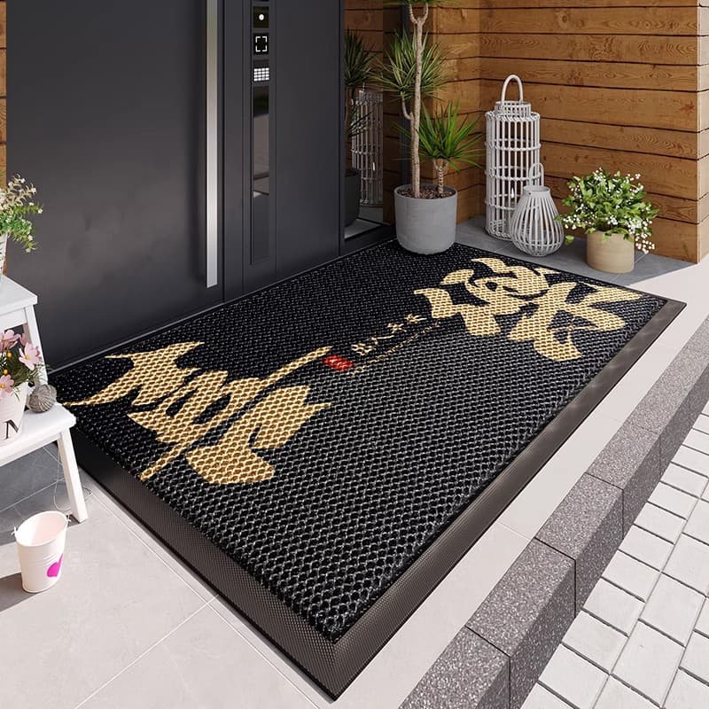 Door mat 2025 new household dirty-resistant no-wash pvc entrance door mats high-end entry anti-slip mats