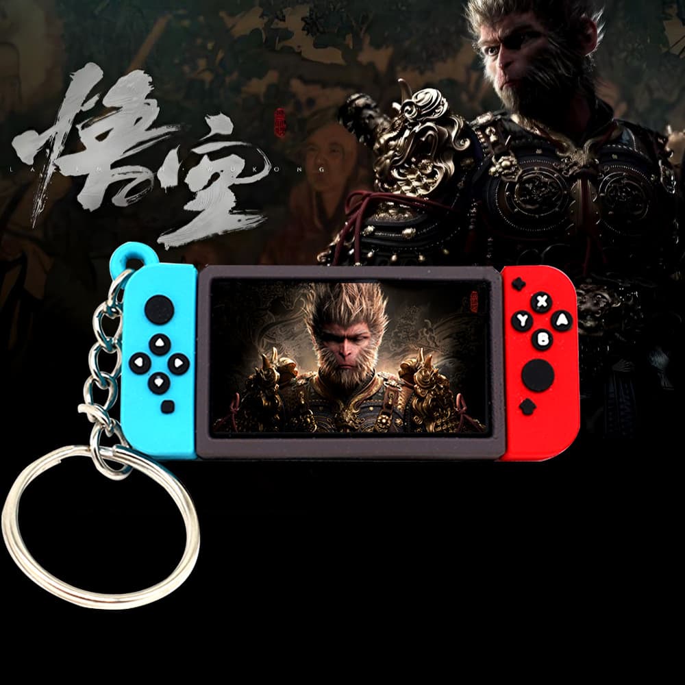 Black Myth Wukong Game Controller Keychain for Switch, Nintendo, PS5 Game Peripheral Controller