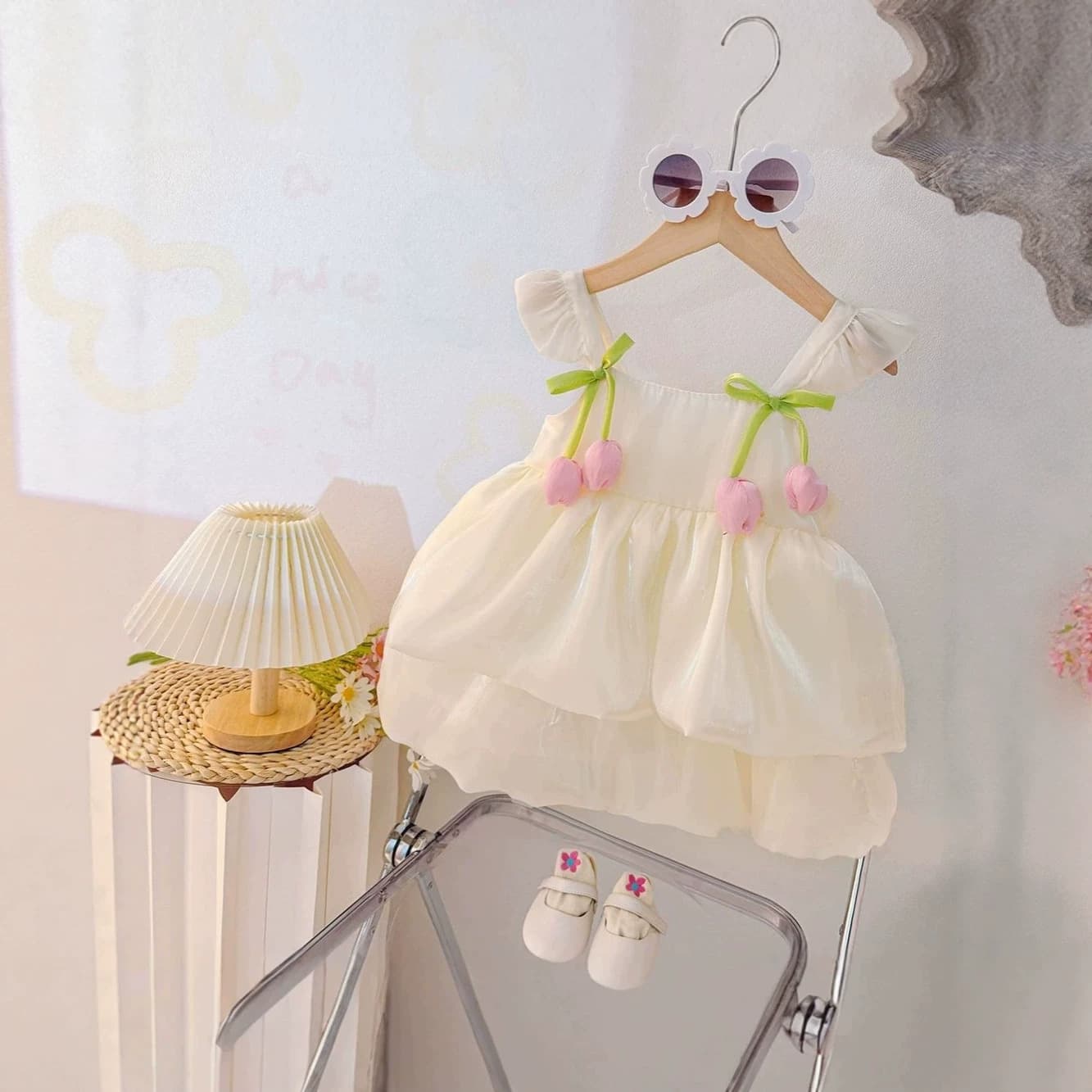 New Summer Princess Dress Cute Puffy Dress Baby Girl Dress Vest Dress Fashion Korean Style Dress