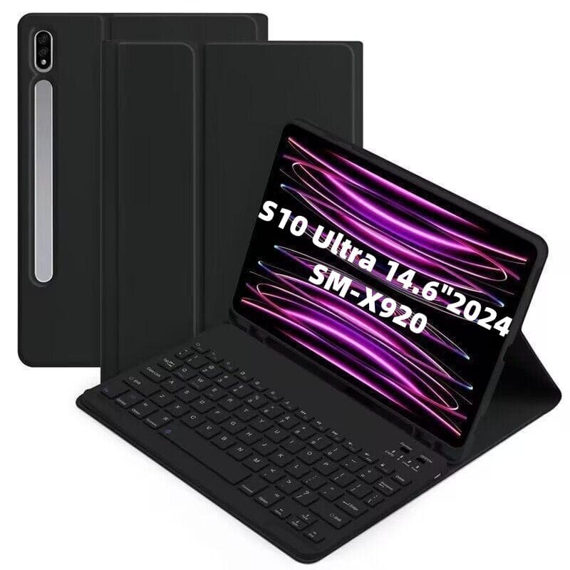 Bluetooth Keyboard Case for Samsung Galaxy Tab S10 Ultra and S10 Plus