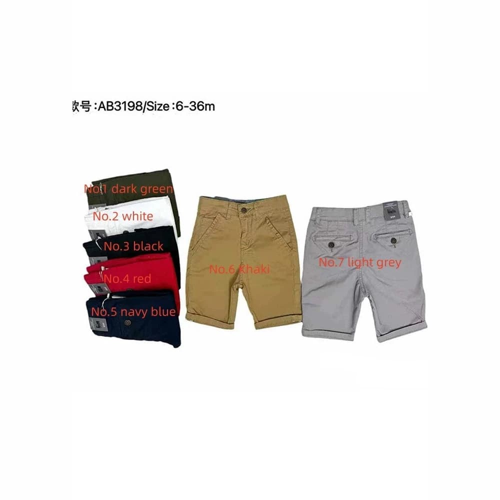 Export Boys Chinos Shorts, Children's Shorts, Stock Available, Wholesale Boys Chinos Shorts