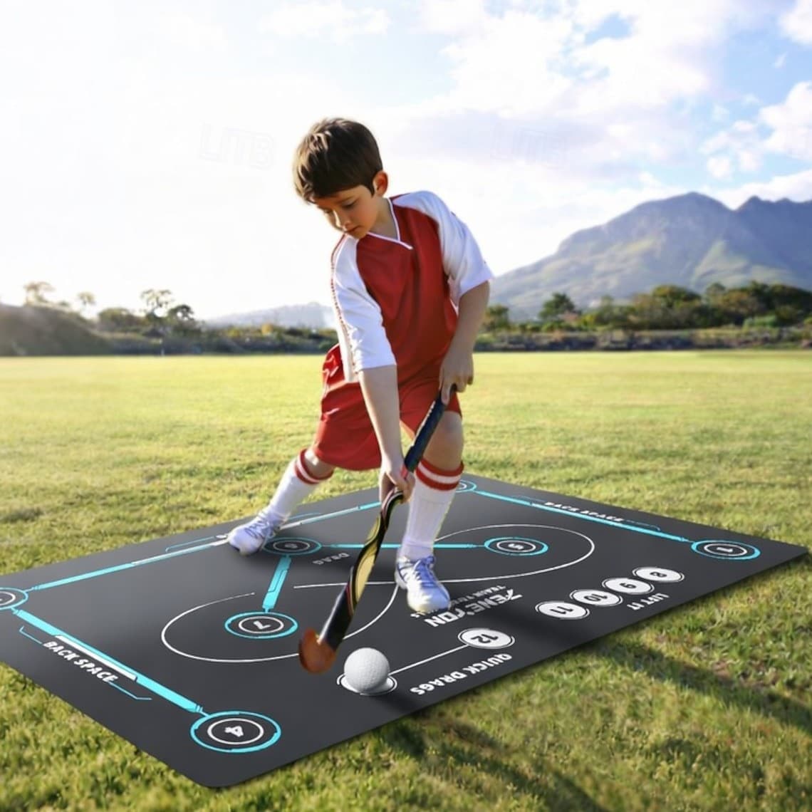 Amazon Hockey Training Mat Indoor Training Mat Sports Wear-Resistant and Dirt-Resistant Floor Mat Outdoor Footwork Mat Wholesale