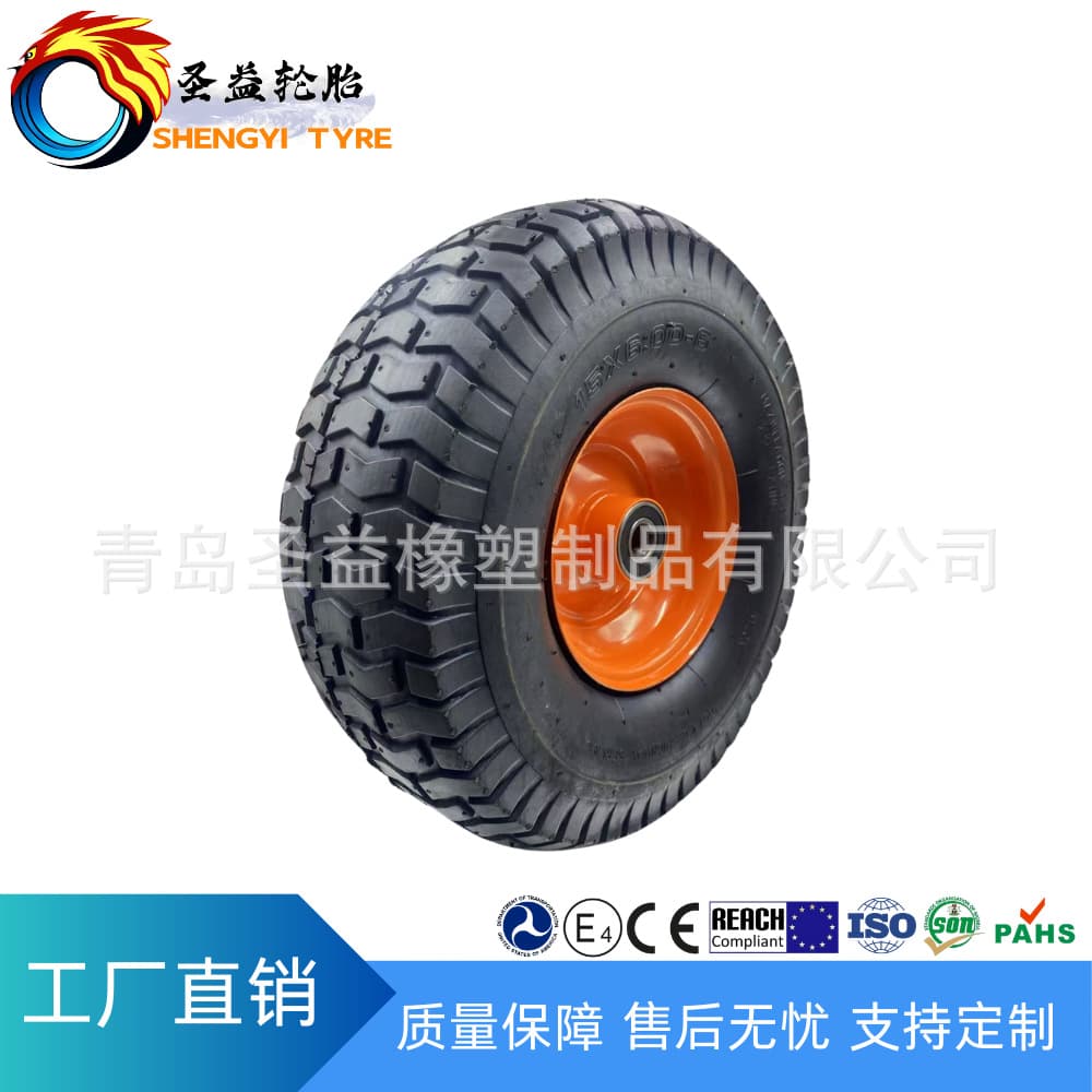 【Manufacturer Supply】15x6.00-6 Tubeless Lawn Mower Tire Thickened Inflatable Tubeless Tire Wholesale