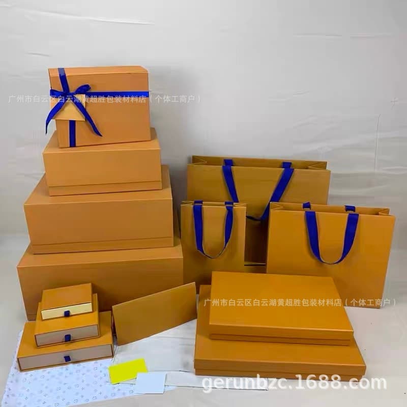 European and American big brands L's Lvjia box paper bag packaging box scarf box packaging box gift bag dust bag handbag