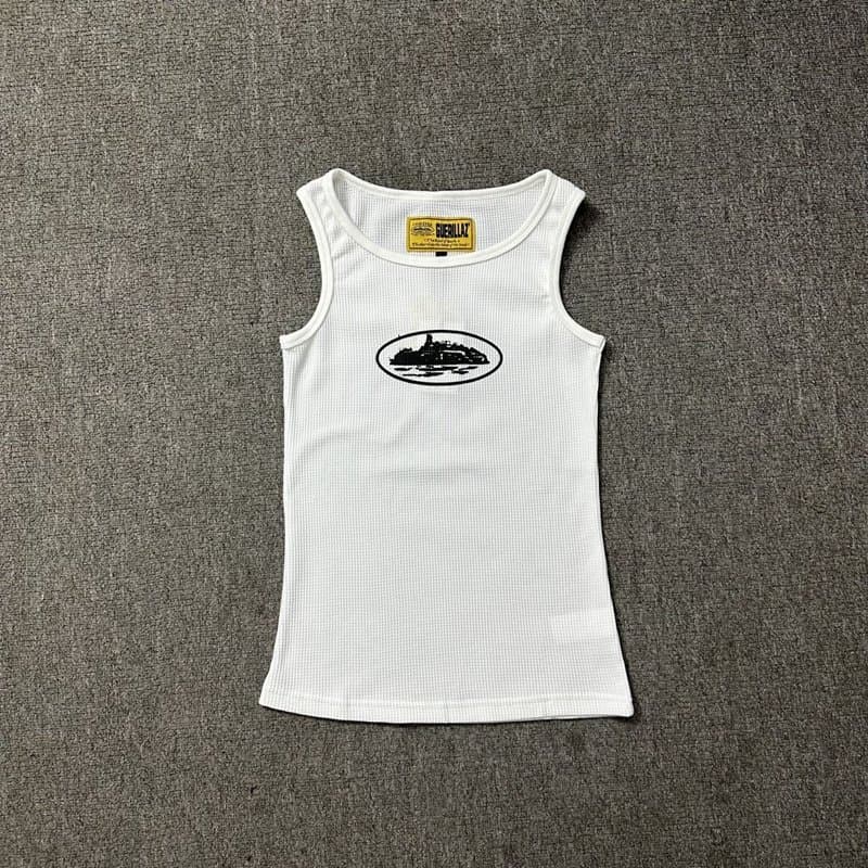 Corteiz Classic Alcatraz Print Sweatshirt American High Street Fashion Summer Loose Casual Unisex Vest